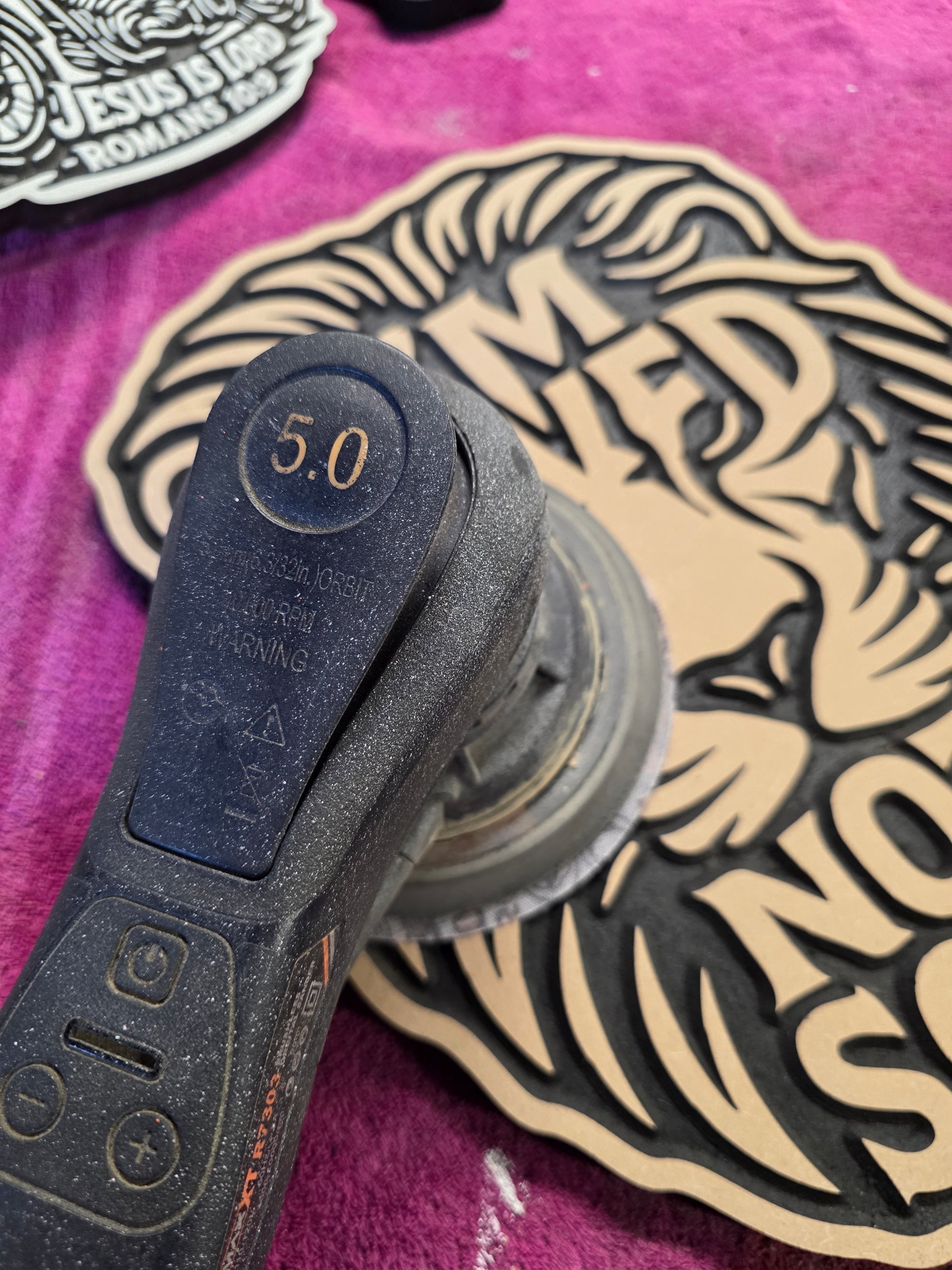 “I’m Saved, Not Soft” – Bold Christian Lion Wall Carving | Statement MDF Decor